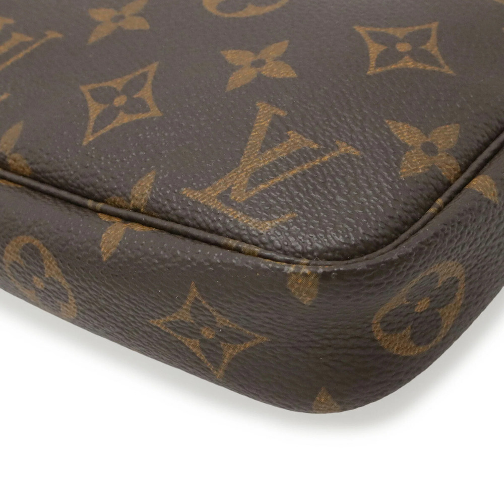 LOUIS VUITTON Authentic Brown Monogram Pochette Mini Bag - Picture 4 of 9